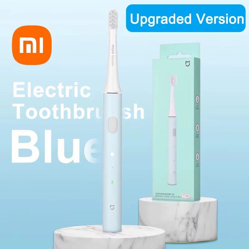 XIAOMI Mijia T100 Sonic Electric Toothbrush Mi Smart Waterproof Tooth Head Brush IPX7 Rechargeable USB for Teeth Brush Whitening