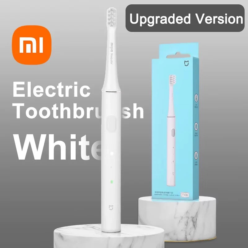XIAOMI Mijia T100 Sonic Electric Toothbrush Mi Smart Waterproof Tooth Head Brush IPX7 Rechargeable USB for Teeth Brush Whitening
