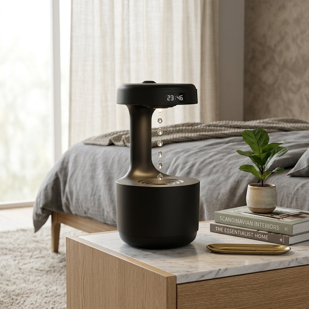 Anti-Gravity Humidifier with Levitating Water Drop Effect