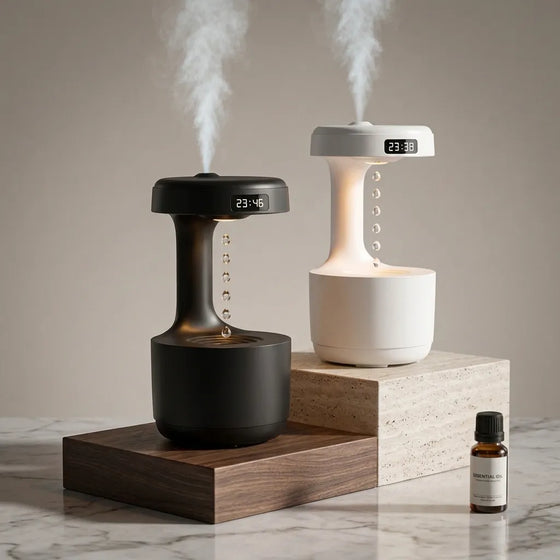 Anti-Gravity Humidifier with Levitating Water Drop Effect
