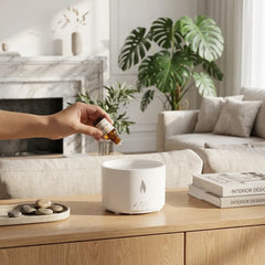 Volcano Flame Aromatherapy Diffuser with Jellyfish Smoke Ring Effect