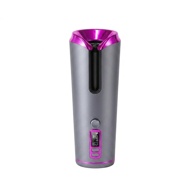 Portable Automatic Hair Curling Iron (USB Rechargeable, 2-in-1 Curler and Straightener)