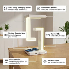 Floating Wireless Charging Night Lamp (Magnetic Levitation, Touch Control)