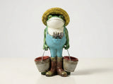 Squirrel Bird Feeder Statue Decorative Resin