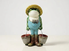Squirrel Bird Feeder Statue Decorative Resin