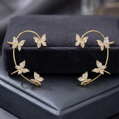 Butterfly Bow Ear Clip Earrings (No Piercing Needed)