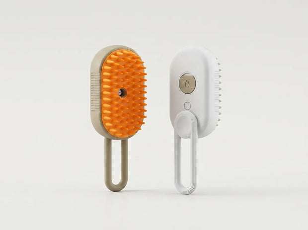 3-in-1 Electric Steam Pet Brush | Detangling & Anti-Static Comb