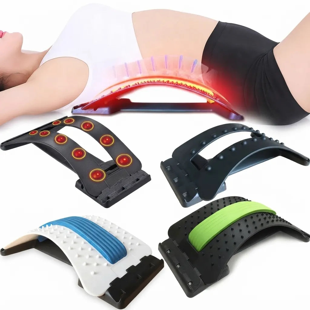 Collection of muscle toning tools with a person using one on their leg.