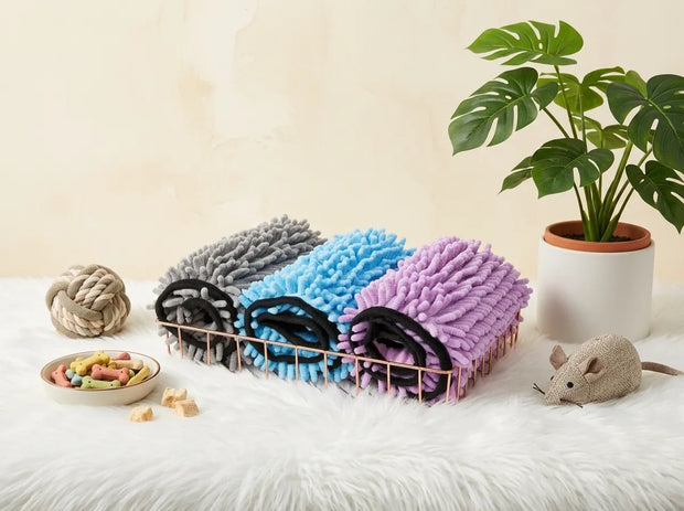 Chenille Pet Bath Towel Super Absorbent Dog Towel