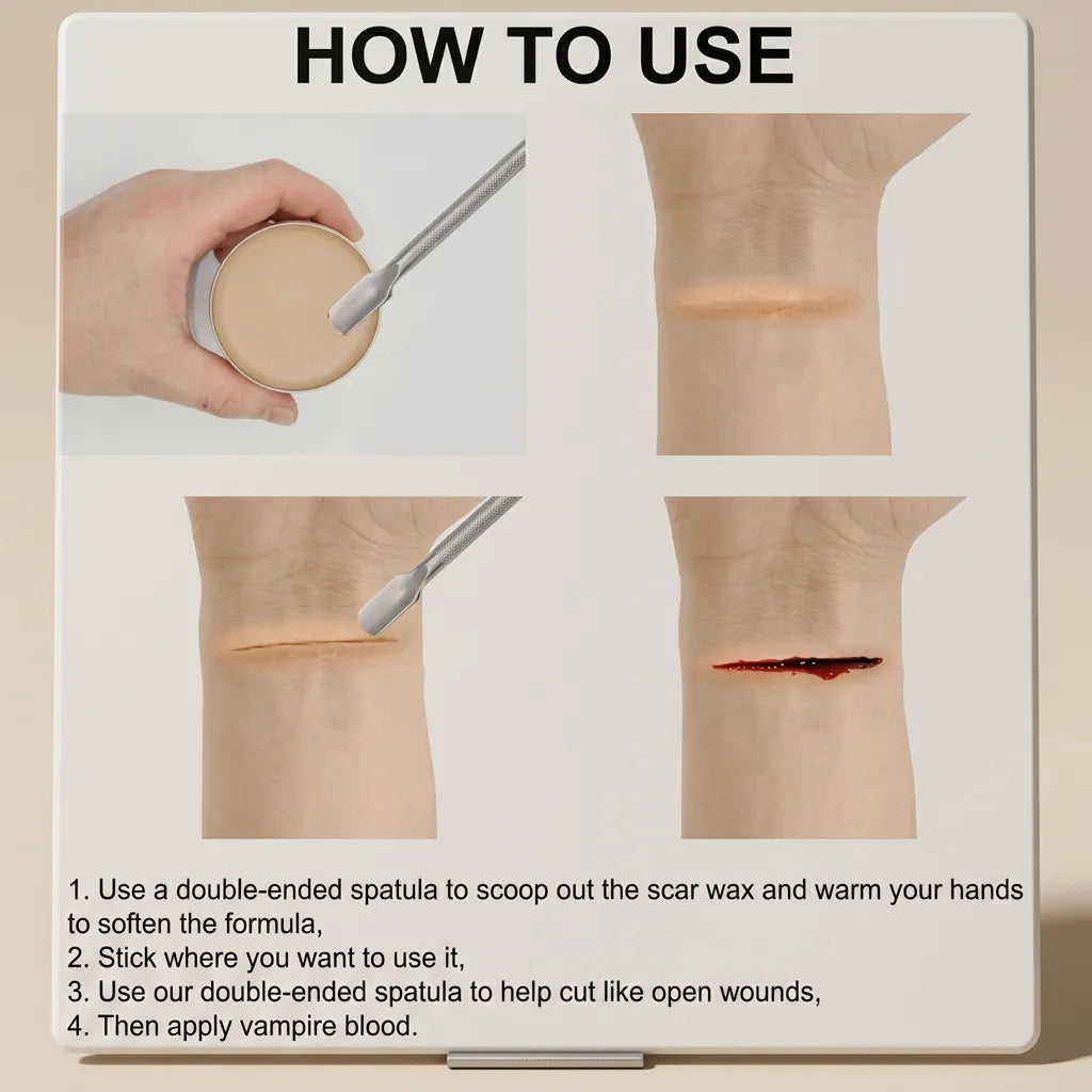 SFX Makeup Kit, Scar Wax Special Effects Makeup Set