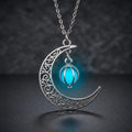 Moon Luminous Glow-in-the-Dark Pendant Necklace
