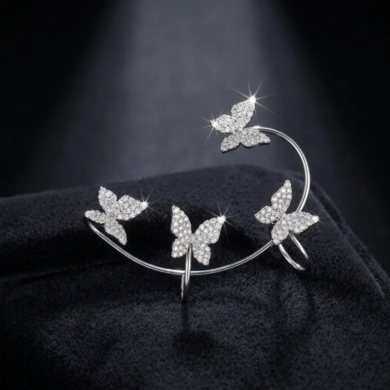 Butterfly Bow Ear Clip Earrings (No Piercing Needed)
