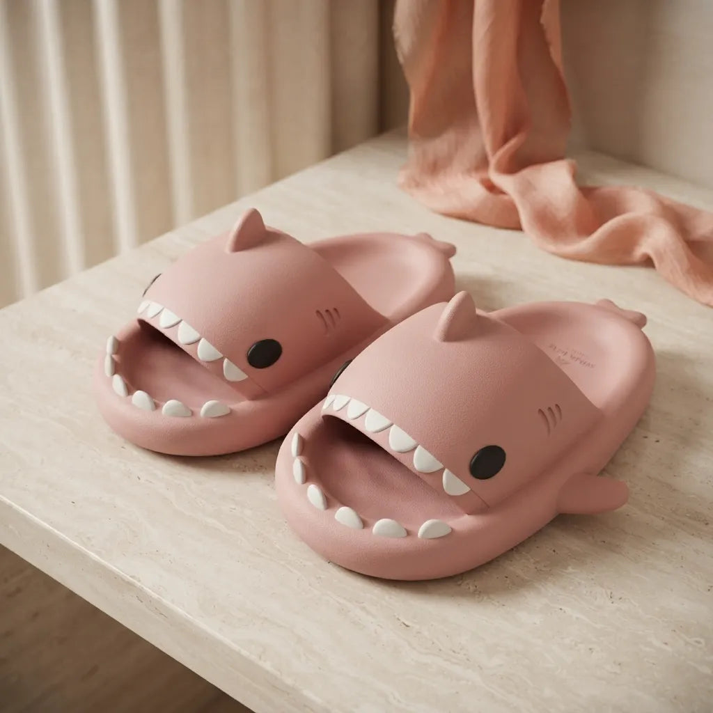 Cartoon Shark Slippers for Couples