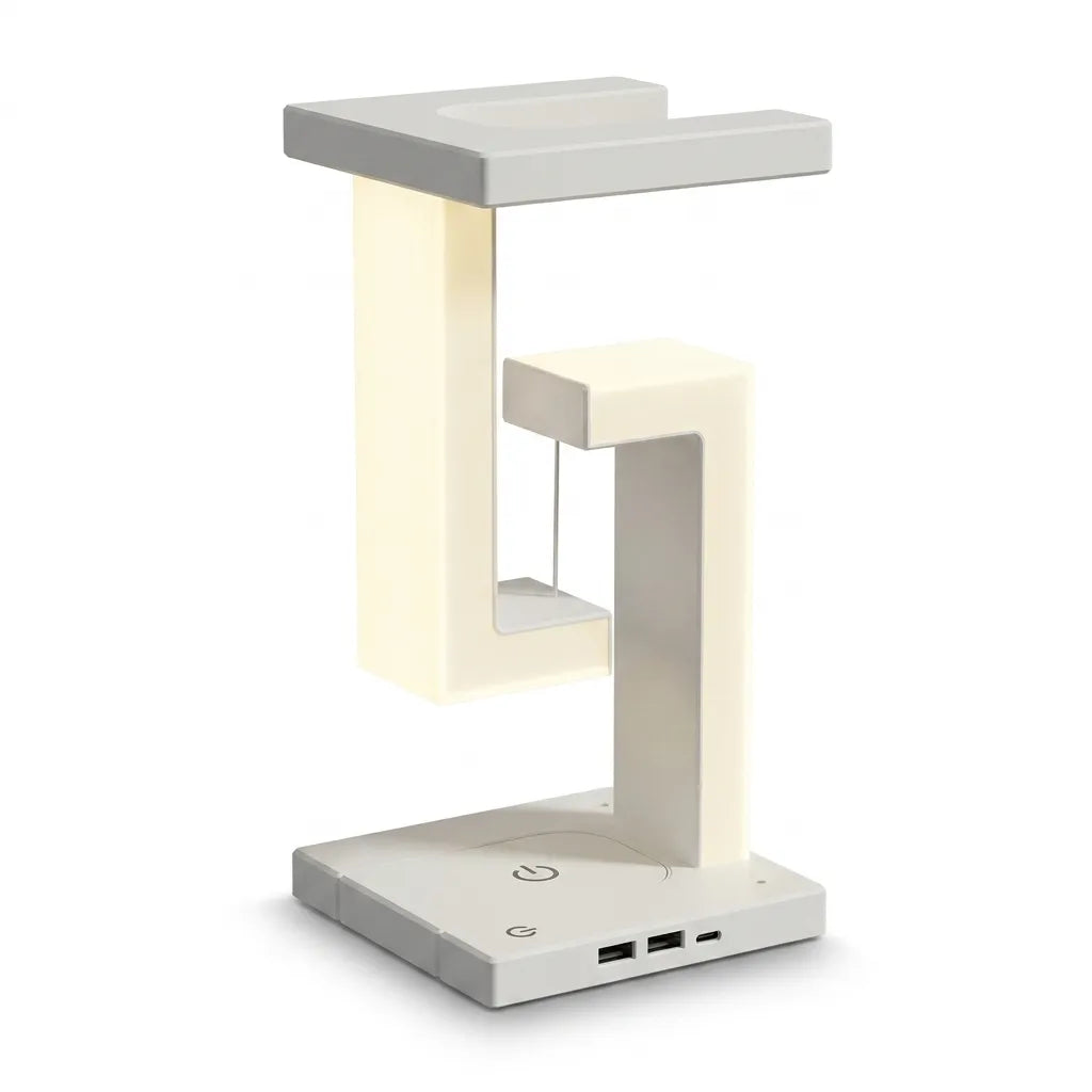 Floating Wireless Charging Night Lamp (Magnetic Levitation, Touch Control)