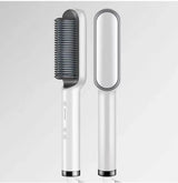2-in-1 Hair Straightening Comb, Negative Ion Straight and Curl Styler