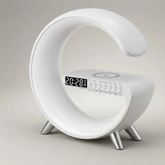 G-Shaped LED Atmosphere Lamp with Bluetooth Speaker &amp; Wireless Charger