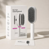 Self-Cleaning Hairbrush, One-Click Press Hair Removal, Anti-Static Scalp Massage Comb