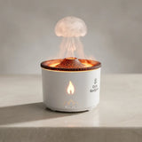 Volcano Flame Aromatherapy Diffuser with Jellyfish Smoke Ring Effect